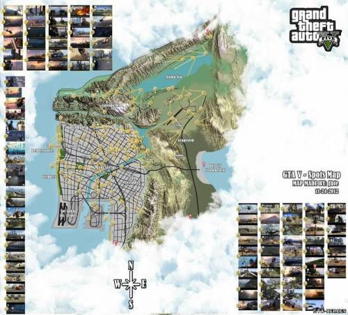 Карта Grand Theft Auto 5